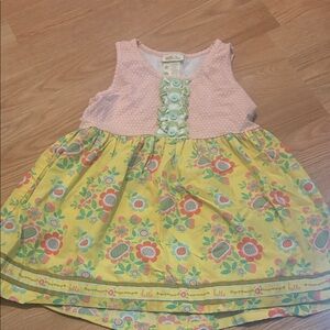 Matilda Jane Pink and Yellow Floral Kids Dress